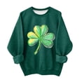 thumbnail image 1 of Lorytime Cute Sweatshirts for Teen Girls Trendy St. Patricks Day Long Sleeve Crewneck Tops Patterned Pullover Outerfits, 1 of 5