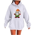 thumbnail image 1 of Lorytime Fall Hoodies for Women Christmas Santa Claus Print Sweatshirt Long Sleeve Pullover with Pocket Tops for Holiday, 1 of 4