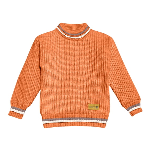 Lorytime Girls Boys Sweaters Winter Stripes Knitted Pullover Crewneck Long Sleeve Tops Soild Knitwear 2 Years