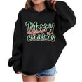thumbnail image 1 of Lorytime Girls Sweatshirts for Fall Boys Merry Christmas Shirt Long Sleeve Pullover Drop Shoulder Cute Tops Black 11 Years, 1 of 4