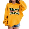 thumbnail image 1 of Lorytime Girls Sweatshirts for Fall Boys Merry Christmas Shirt Long Sleeve Pullover Drop Shoulder Cute Tops Yellow 7 Years, 1 of 4