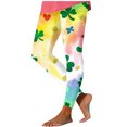 thumbnail image 1 of Lorytime Green Women's Yoga Pants St. Patrick's Day Patterns Pants Elastic Waist Vacation Tights Trousers Sports Outwear, 1 of 6