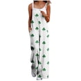 thumbnail image 1 of Lorytime Green Womens Jumpsuits Casual Dressy St. Patricks Day Patterns Overalls with Pockets Sleeveless Romper Clothes, 1 of 6