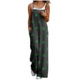 thumbnail image 1 of Lorytime Green Womens Jumpsuits Casual Dressy St. Patricks Day Patterns Overalls with Pockets Sleeveless Romper Clothes, 1 of 6