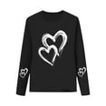 thumbnail image 1 of Lorytime Kid Girls Sweatshirt with Hearts Kid Long Sleeve Crewneck Tops Valentine's Day Pullover Fashionable Outerwear, 1 of 6