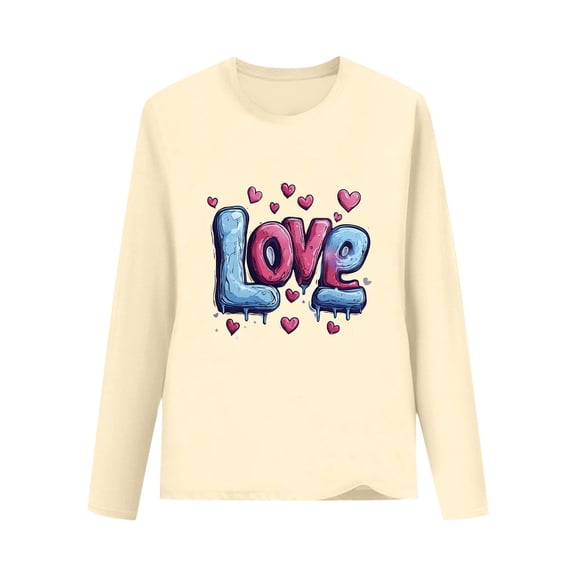 Lorytime Kids Girls Long Sleeve Hooded Sweatshirt Valentine Cute Crewneck Pullover Letters Tops Casual Outerwear