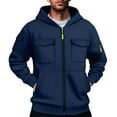 thumbnail image 1 of Lorytime Men's Sweatshirts with Zipper Solid Lightweight Jacket Hoodies Long Sleeve Tops with Pocket Outerwear Blue M, 1 of 4