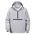 thumbnail image 1 of Lorytime Oversized Hoodies for Men Half Zip Solid Sweatshirt Long Sleeve Pullover with Pocket Loose Tops Gray XL, 1 of 6