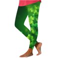 thumbnail image 1 of Lorytime St. Patrick's Day Womens Leggings Patterns Green Trousers Stretchy Vacation Tights Pants Running Outwear, 1 of 7