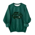 thumbnail image 1 of Lorytime St. Patricks Day Sweatshirts for Girls with Bows Long Sleeve Crewneck Tops Patterned Pullover Outerwear 2-3 Y, 1 of 5