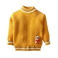 thumbnail image 1 of Lorytime Sweaters for Girls Winter Bear Knitted Pullover Crewneck Long Sleeve Tops Soild Winter Knitwear 5 Years, 1 of 7