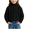 thumbnail image 1 of Lorytime Turtle Neck Sweaters for Girl Boy Warm Knitted Pullover Long Sleeve Tops Soild Winter Knitwear 3 Years, 1 of 6