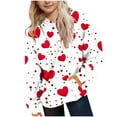 thumbnail image 1 of Lorytime Valentine Sweatshirts for Girls with Heart Long Sleeve Crewneck Tops Hoodies Pullover with Pocket Outerwear, 1 of 6