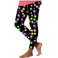 thumbnail image 1 of Lorytime Women Mardi Gras Leggings Patterns Carnival Trousers Butt Lifting Vacation Tights Pants Sports Clothes, 1 of 6