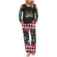 thumbnail image 1 of Lorytime Women Pjs Sets Christmas Red Wine Glass Long Sleeved Crew Neck Tops Elastic Waist Pants Holiday Loungewear, 1 of 6
