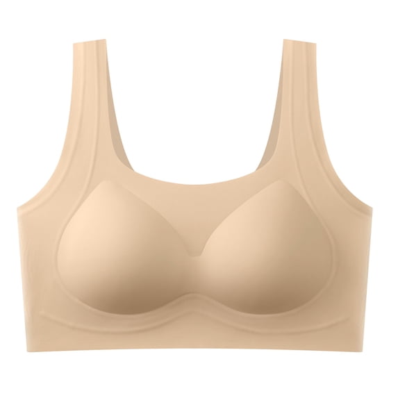 Lorytime Women's Sports Bras No Underwire Bras Racerback Seanless Wide Strap Push Up Daily Wear Breathable Underwear