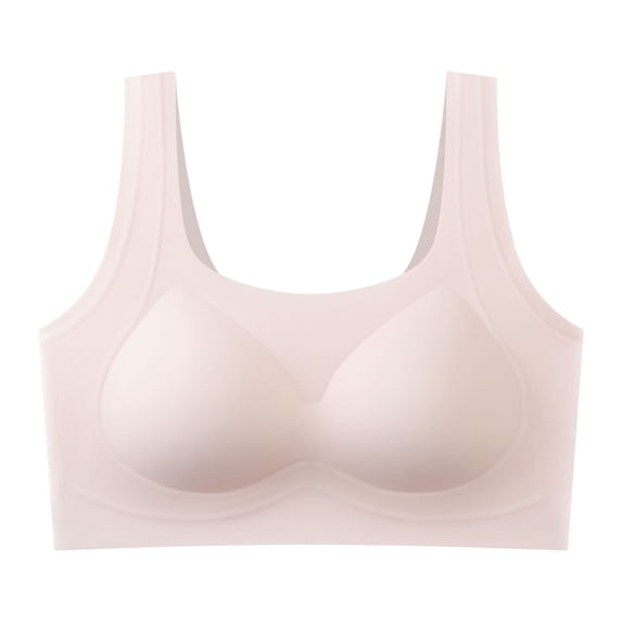 Lorytime Women's Sports Bras No Underwire Bras Racerback Seanless Wide Strap Push Up Daily Wear Breathable Underwear