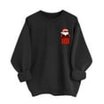 thumbnail image 1 of Lorytime Womens Christmas Sweatshirts Santa Claus Print Shirt Crew Neck Long Sleeve Pullover Loose Tops for Holiday, 1 of 6