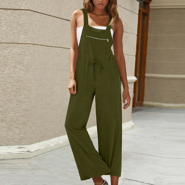 Casual Street Solid Pocket Square Collar Loose Jumpsuits(7 Colors) Casual Street Solid Pocket Square Collar Loose Jumpsuits(7 Colors)