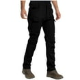 thumbnail image 1 of Lorytime Work Cargo Pants for Men Fleece Straight Leg Trousers Button Zipper Hiking Pants with Multi Pockets Outfits, 1 of 6
