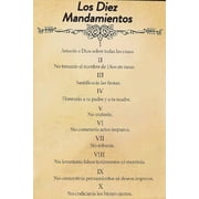 Los 10 Mandamientos En Espa ol Para Pared Bible Verse Wall Art Scripture Biblical 10 commandments Canvas Religious Painting Christian Prayer Room Office Living Home Decor Gifts poster