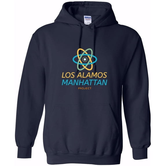 Los Alamos Manhattan Project WWII Atomic Bomb History Graphic Pullover Hoodie, up to size 5XL
