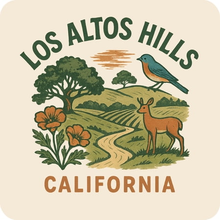 Los Altos Hills California Keepsakes Souvenir Vinyl Sticker – Destination Travel Keepsake Collectible (3-Inches Wide)