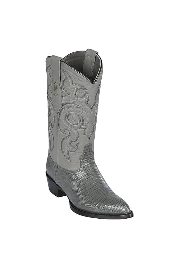 Men Gray Genuine Lizard Western Cowboy Boot (USA Mens Size 12)