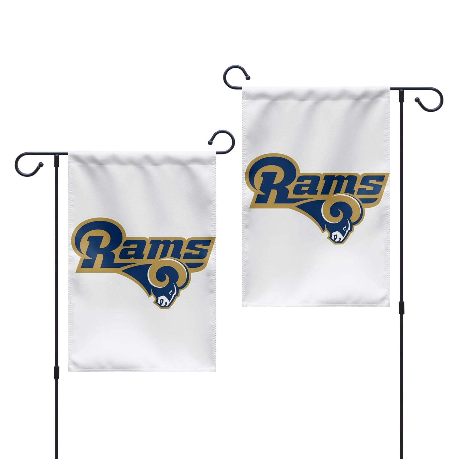 Los Angeles Rams Holiday Winter Snow Garden Flag - Double Sided 12.5x18 Inch, Officially Licensed - View #5