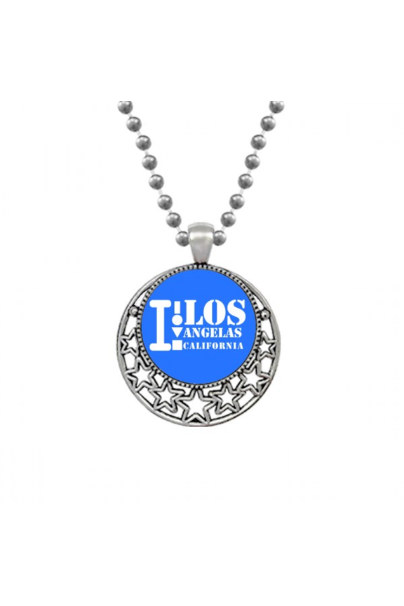 Los Angelas California Art Deco Fashion Necklaces Pendant Retro Moon Stars Jewelry