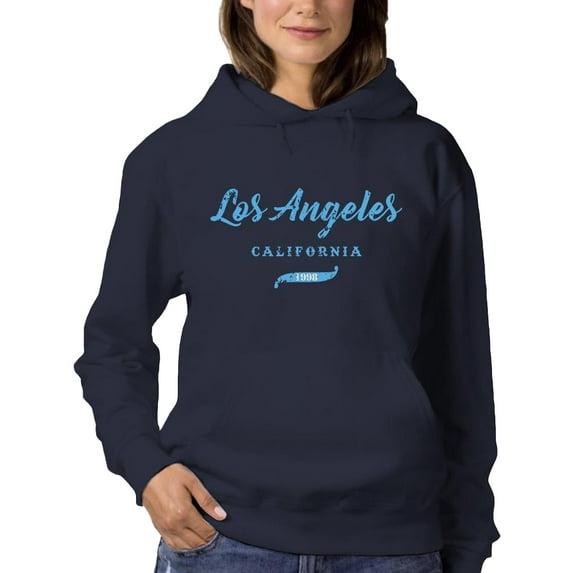 Los Angeles 1998 Banner Hoodie Women -Image by Shutterstock, Female 3X-Large