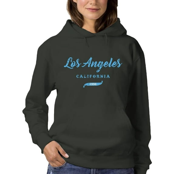 Los Angeles 1998 Banner Hoodie Women -Image by Shutterstock, Female 5X-Large