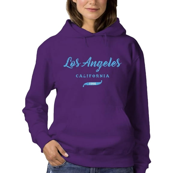 Los Angeles 1998 Banner Hoodie Women -Image by Shutterstock, Female x-Large