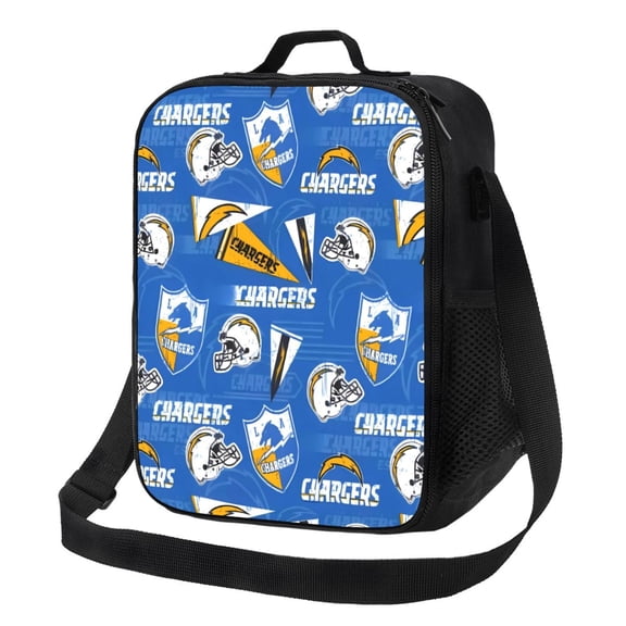 Los_Angeles 2 Custom lunch box, multifunctional cooler insulated lunch bag, football team themed food storage bag can be carried by hand or crossbody, suitable for sch_ool, office, picnic, travel