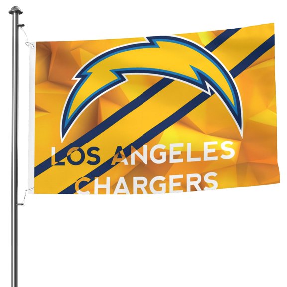 Los_Angeles 2 Football Team Custom Double Sided Flag 5x8ft, Game Day Support Flag Hanging Outdoor Garden Hanging Flag, Football Fan Home Indoor and Outdoor Decor