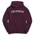 thumbnail image 1 of Los Angeles-25 Graphic Maroon Men's Cotton Pullover Hoodie, 1 of 1
