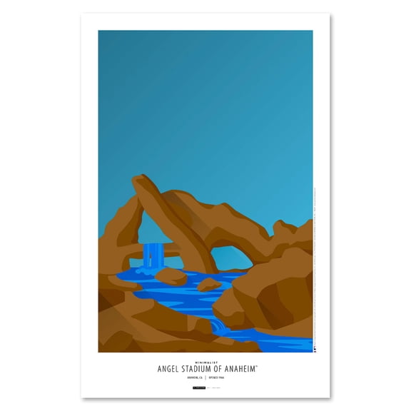 Los Angeles Angels 11" x 17" Minimalist Angel Stadium Wall Art