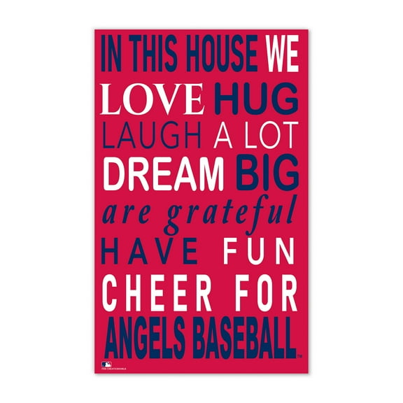 Los Angeles Angels 11" x 19" Briteline In This House Sign