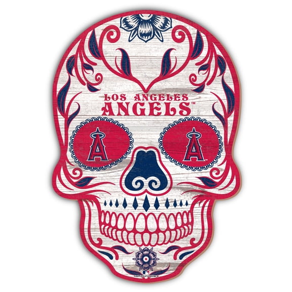 Los Angeles Angels 12'' Sugar Skull Sign