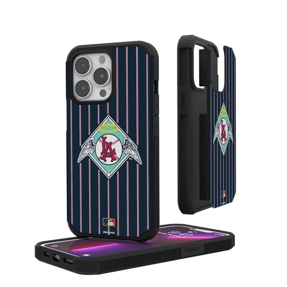 Los Angeles Angels 1961-64 Logo iPhone Pinstripe Cooperstown Design Rugged Case