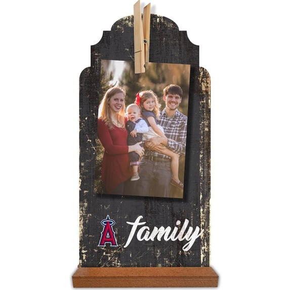 Los Angeles Angels 6'' x 12'' Family Clothespin Sign
