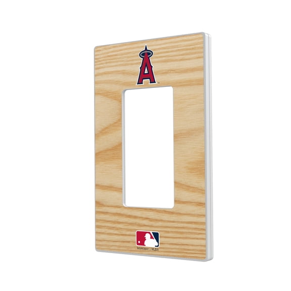 Los Angeles Angels Baseball Bat Design Single Rocker Light Switch Plate