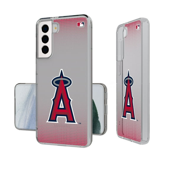 Los Angeles Angels Linen Logo Galaxy Clear Case