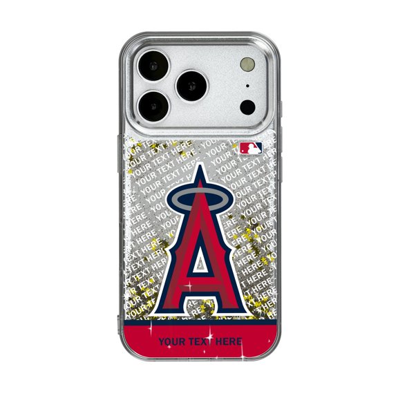 Los Angeles Angels iPhone Personalized Glitter Case