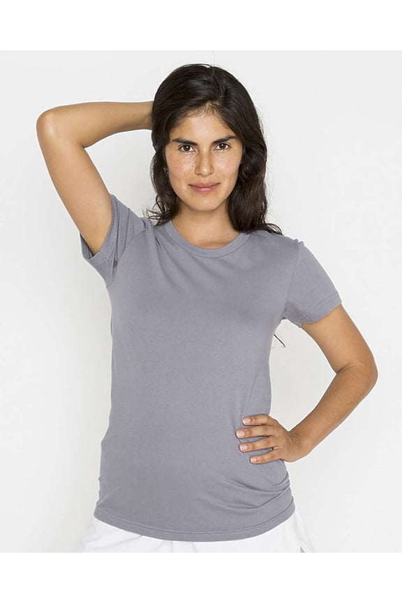 USA-Made Women's Fine Jersey T-Shirt