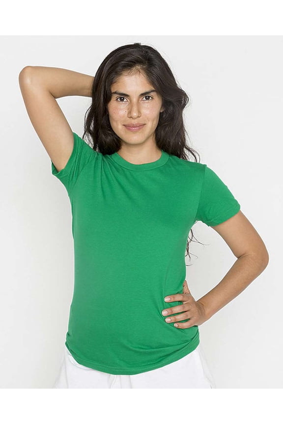 USA-Made Women�'s Fine Jersey T-Shirt