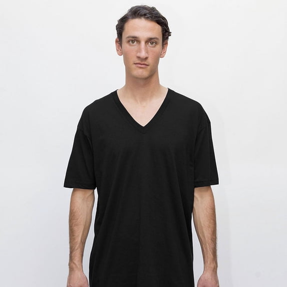 Los Angeles Apparel 24056 - Unisex Fine Jersey Short Sleeve V-Neck Tee