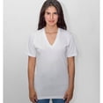 thumbnail image 1 of Los Angeles Apparel Women's Unisex Fine Jersey Short Sleeve V-Neck, 1 of 3