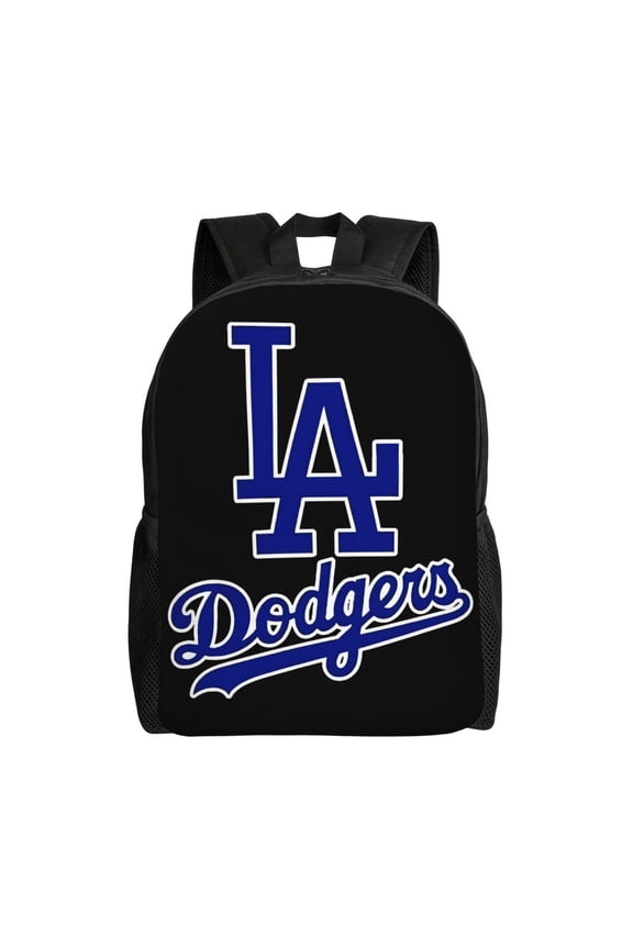 Los Angeles Backpack Lightweight Bookbag Durable Casual Travel Daypack Waterproof Laptop Bag With Side Pockets Ball Team Logo Print Gifts For Sports Game Fans