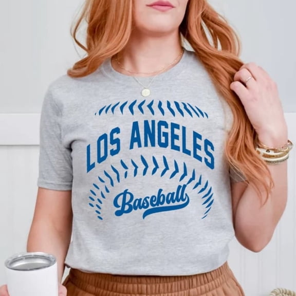 Los Angeles Baseball Minimalist Style Comfort Color Unisex Tshirt, Los Angeles Baseball Gameday Retro 90s Shirt, LA Sports Shirt, For Fans